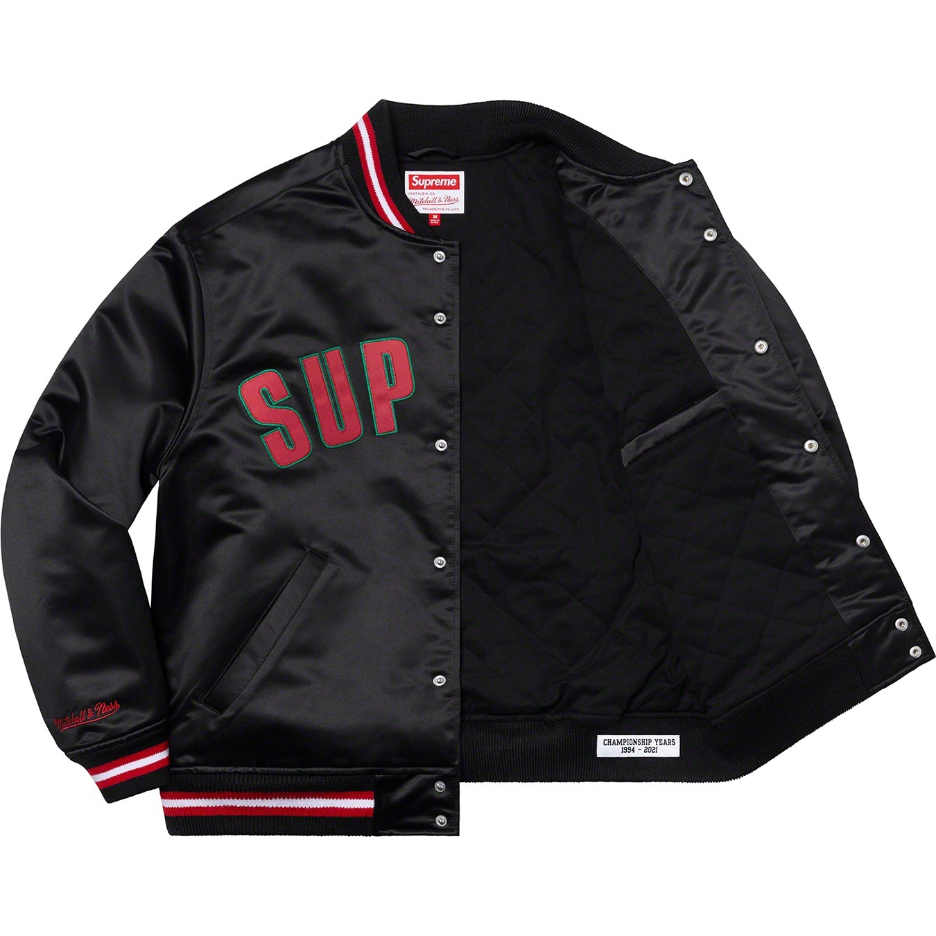 Supreme®/Mitchell & Ness® Satin Varsity Jacket view 7